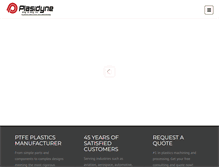 Tablet Screenshot of plasidyne.com